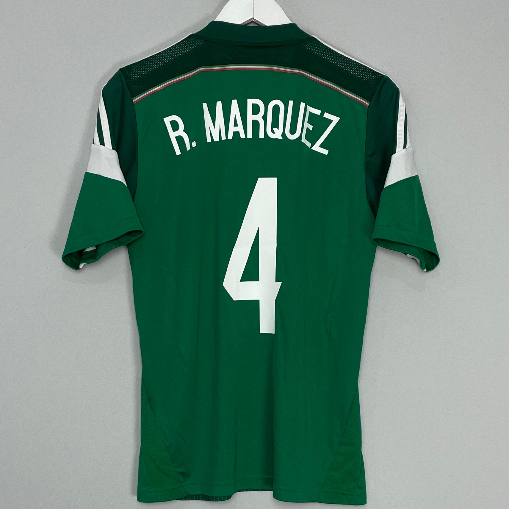 Shop 2014/15 MEXICO R.MARQUEZ #4 HOME SHIRT (S) ADIDAS, classic football shirts, vintage football shirts & retro soccer jerseys at Cult Kits