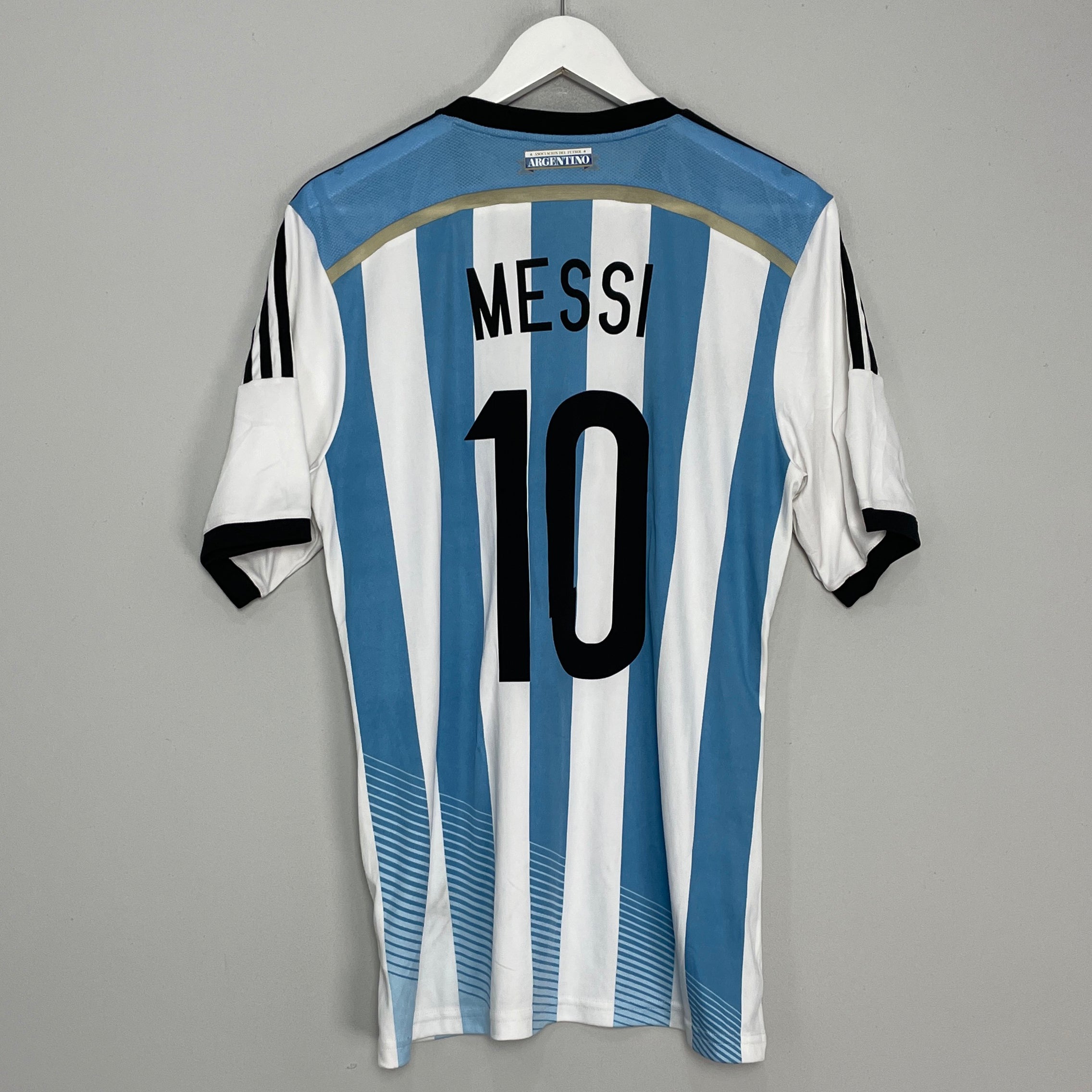 Shop 2013/15 ARGENTINA MESSI #10 HOME SHIRT (L) ADIDAS, classic football shirts, vintage football shirts & retro soccer jerseys at Cult Kits