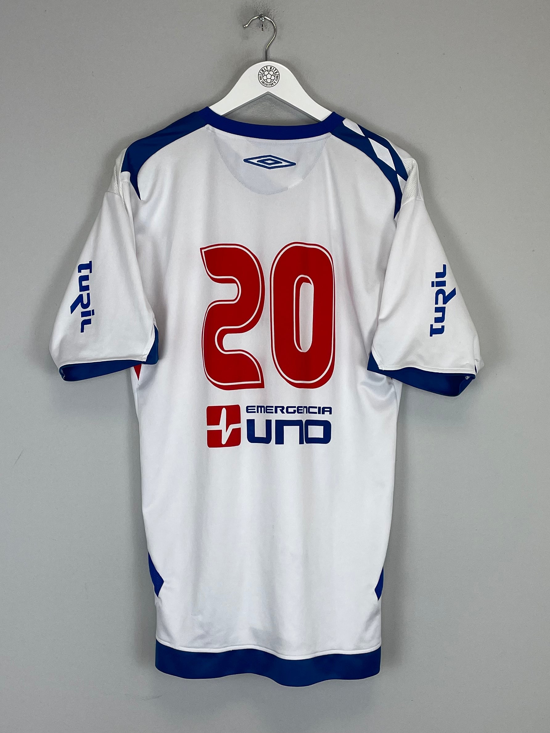 Shop 2007/08 CLUB NACIONAL #20 HOME SHIRT (XL) UMBRO, classic football shirts, vintage football shirts & retro soccer jerseys at Cult Kits