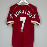2006/07 MANCHESTER UNITED RONALDO #7 HOME SHIRT (M) NIKE
