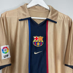Shop 2001/03 BARCELONA AWAY SHIRT (M) NIKE, classic football shirts, vintage football shirts & retro soccer jerseys at Cult Kits