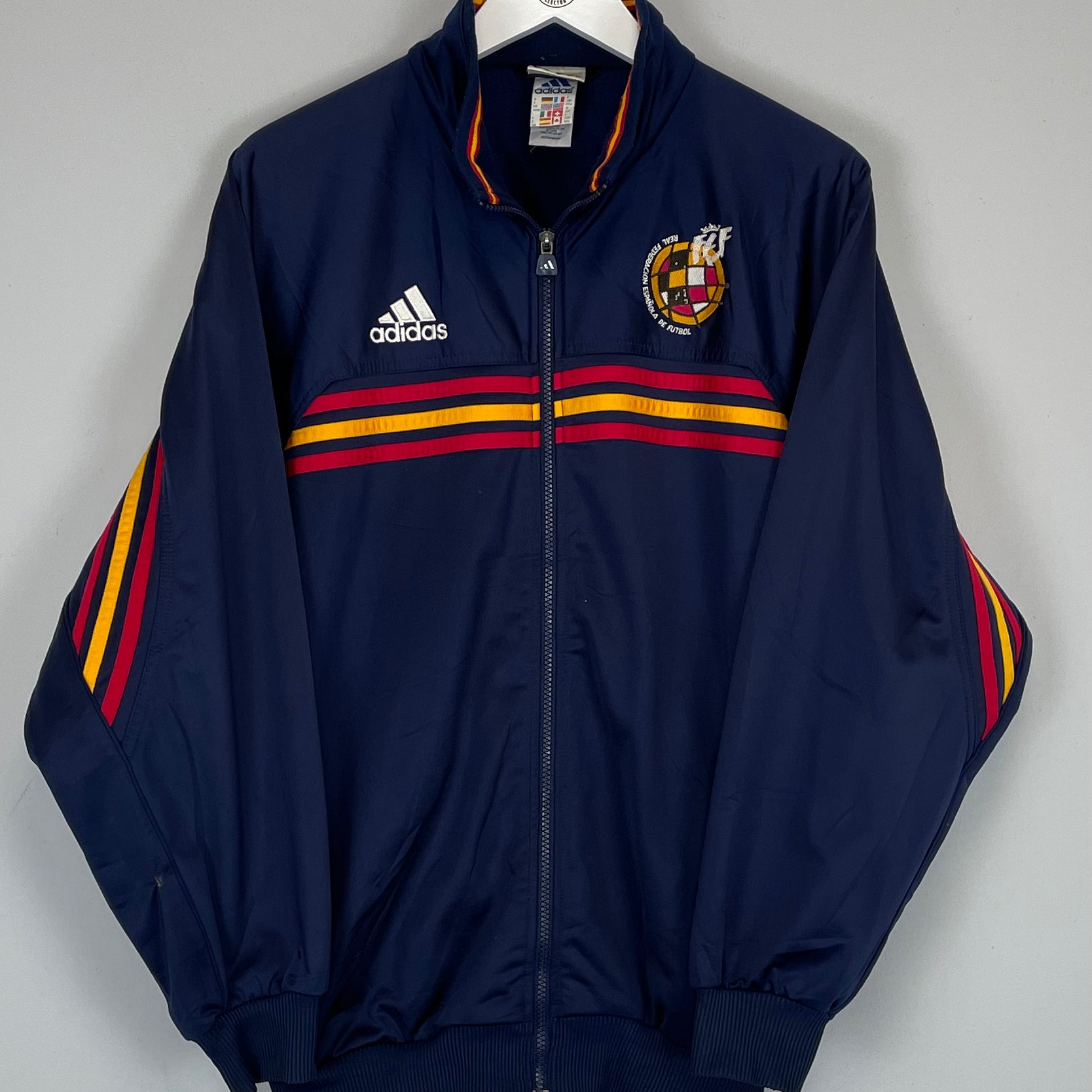 Shop 2000/02 SPAIN TRACK JACKET (M) ADIDAS, classic football shirts, vintage football shirts & retro soccer jerseys at Cult Kits