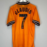 1998/99 VALENCIA CLAUDIO #7 *MINT* AWAY SHIRT (L) LUANVI