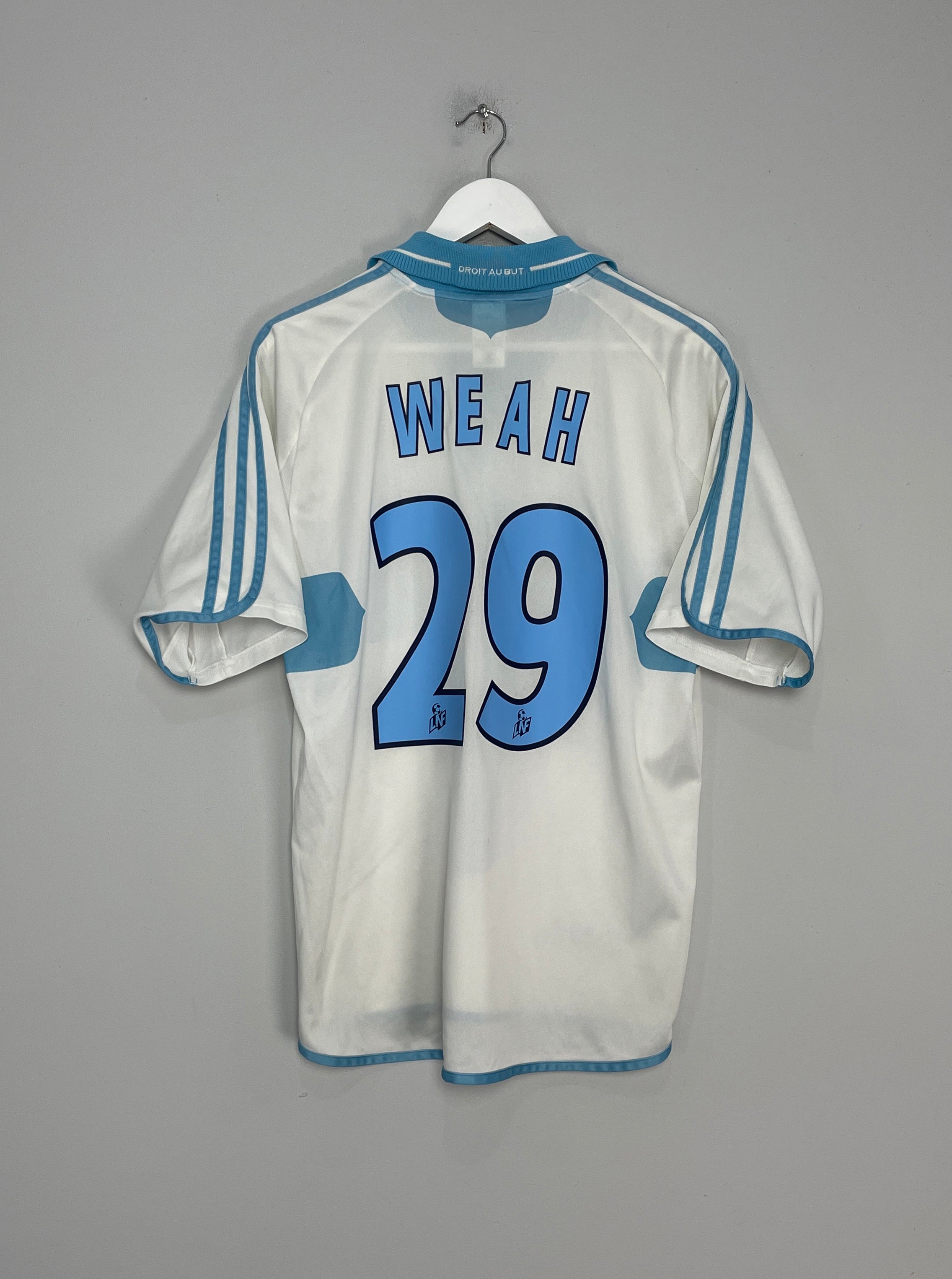 Shop 2000/01 MARSEILLE WEAH #29 HOME SHIRT (M) ADIDAS, classic football shirts, vintage football shirts & retro soccer jerseys at Cult Kits