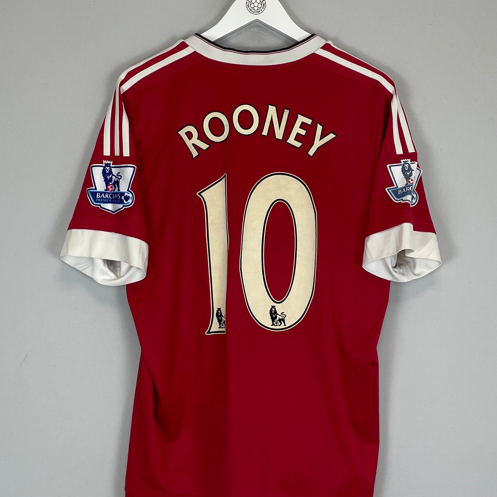 Shop 2015/16 MANCHESTER UNITED ROONEY #10 HOME SHIRT (L) ADIDAS, classic football shirts, vintage football shirts & retro soccer jerseys at Cult Kits