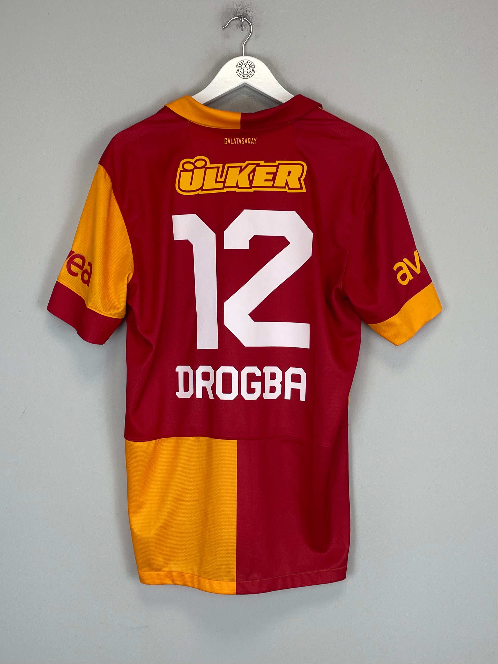Shop 2012/13 GALATASARAY DROGBA #12 HOME SHIRT (L) NIKE, classic football shirts, vintage football shirts & retro soccer jerseys at Cult Kits