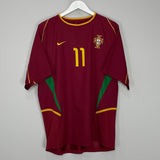 Shop 2002/04 PORTUGAL C.RONALDO #11 HOME SHIRT (L) NIKE, classic football shirts, vintage football shirts & retro soccer jerseys at Cult Kits