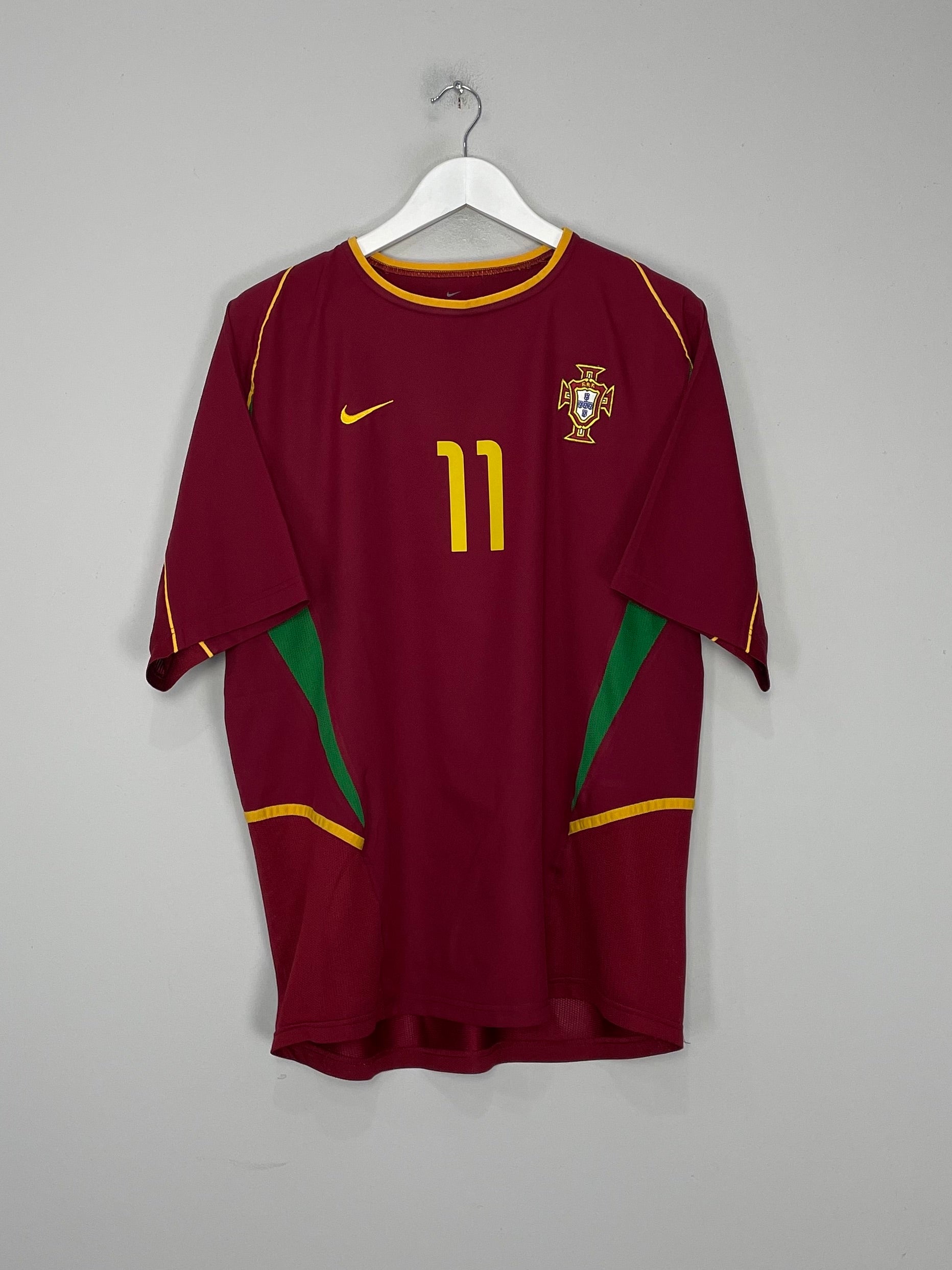 Shop 2002/04 PORTUGAL C.RONALDO #11 HOME SHIRT (L) NIKE, classic football shirts, vintage football shirts & retro soccer jerseys at Cult Kits