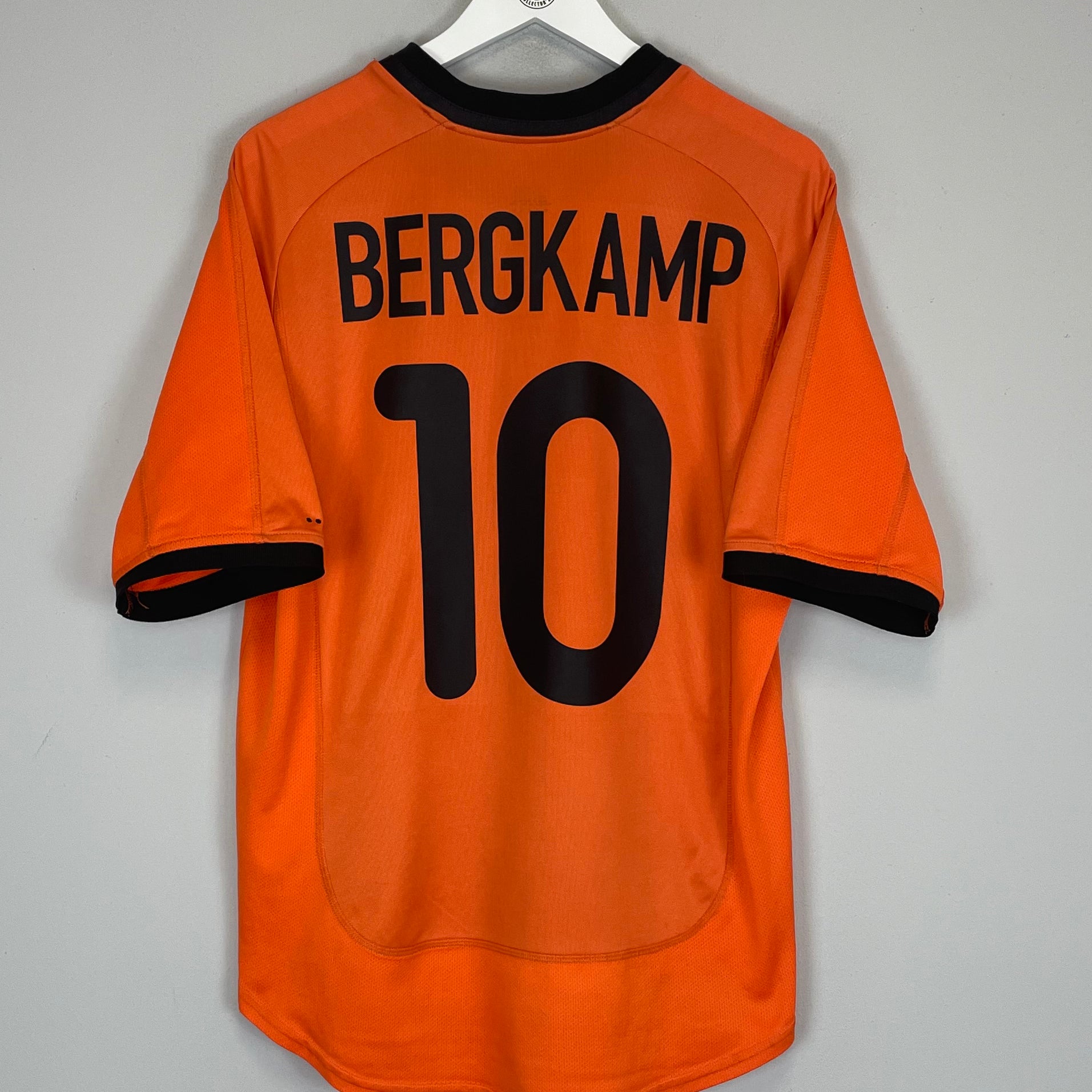 Shop 2000/02 NETHERLANDS BERGKAMP #10 HOME SHIRT (L) NIKE, classic football shirts, vintage football shirts & retro soccer jerseys at Cult Kits