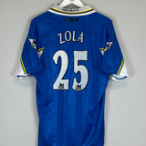 1997/99 CHELSEA ZOLA #25 *MINT* HOME SHIRT (L) UMBRO