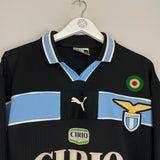 1998/99 LAZIO SALAS #9 *MATCH ISSUE* L/S AWAY SHIRT (XL) PUMA