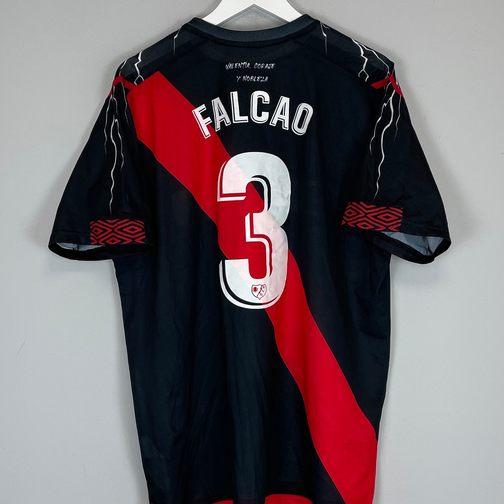 Shop 2021/22 RAYO VALLECANO FALCAO #3 THIRD SHIRT (XXL) UMBRO, classic football shirts, vintage football shirts & retro soccer jerseys at Cult Kits