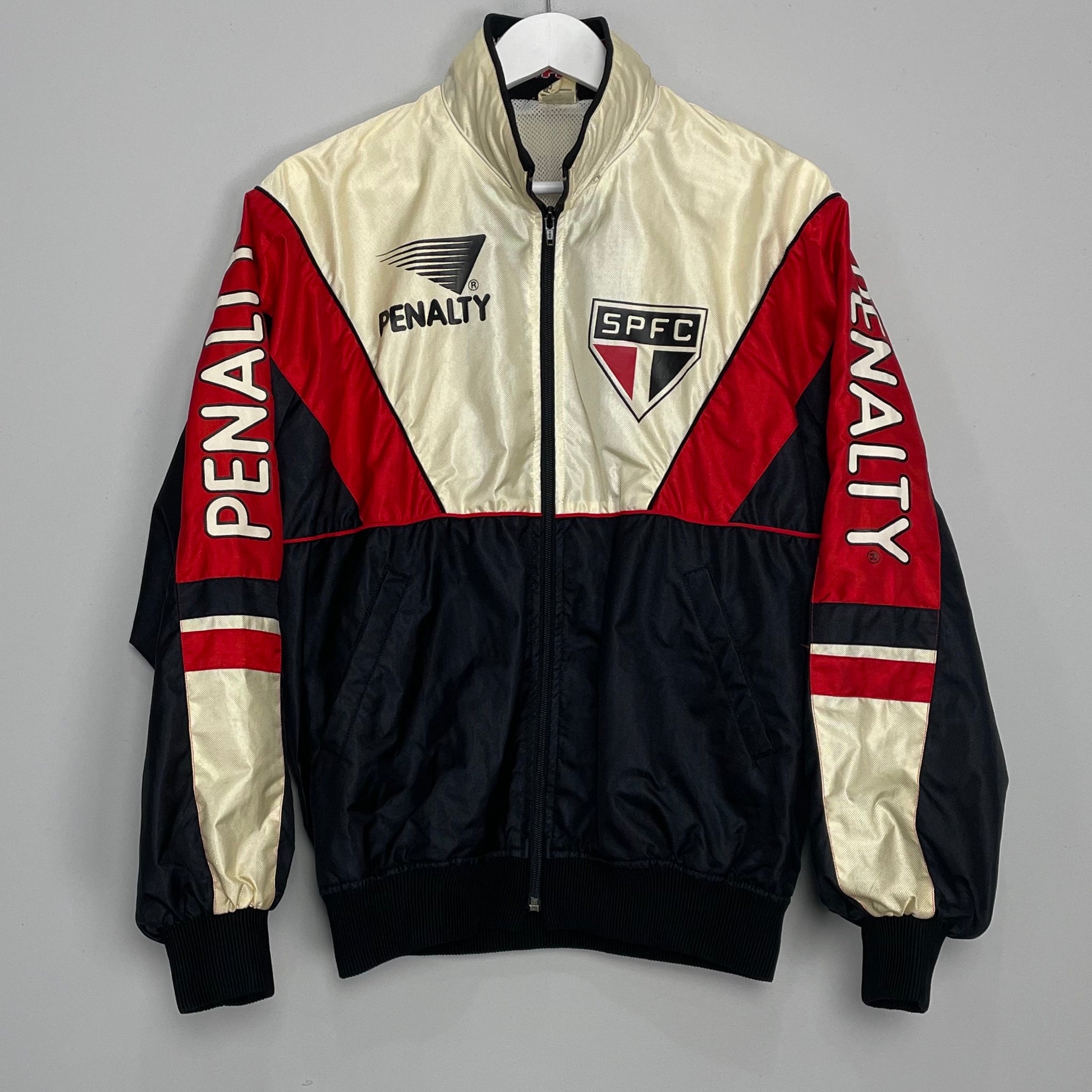 Shop 1999/00 SAO PAULO TRACK JACKET (L) PENALTY, classic football shirts, vintage football shirts & retro soccer jerseys at Cult Kits