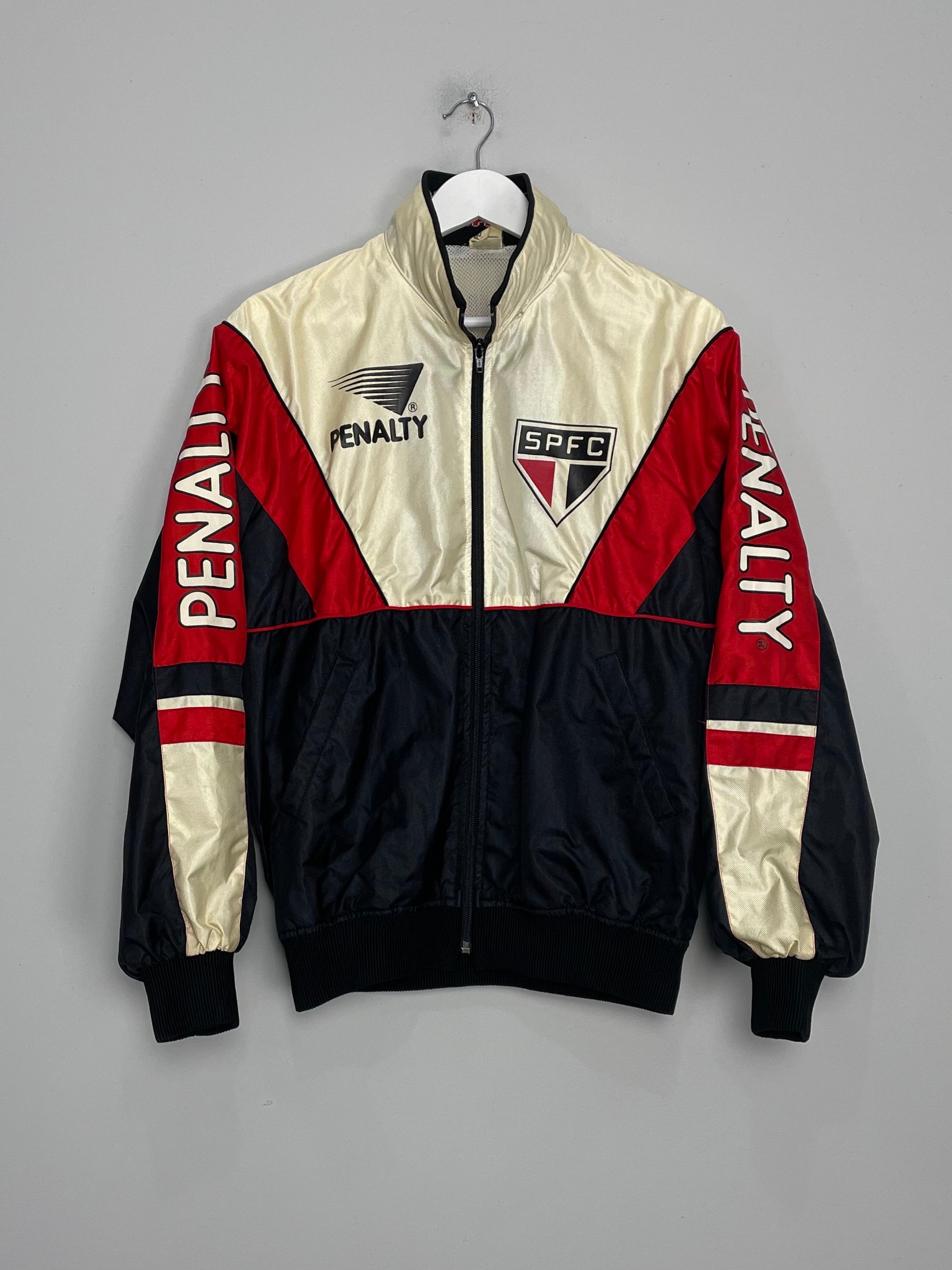 Shop 1999/00 SAO PAULO TRACK JACKET (L) PENALTY, classic football shirts, vintage football shirts & retro soccer jerseys at Cult Kits