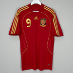 Shop 2008/10 SPAIN TORRES #9 HOME SHIRT (M) ADIDAS, classic football shirts, vintage football shirts & retro soccer jerseys at Cult Kits