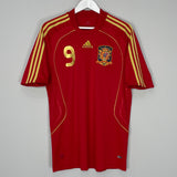 Shop 2008/10 SPAIN TORRES #9 HOME SHIRT (M) ADIDAS, classic football shirts, vintage football shirts & retro soccer jerseys at Cult Kits