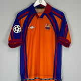 1997/98 BARCELONA RIVALDO #11 C/L EUROPEAN HOME SHIRT (S) KAPPA