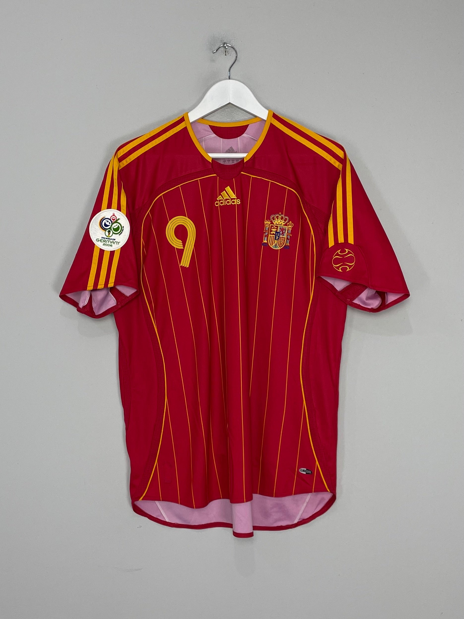 Shop 2006/08 SPAIN F.TORRES #9 HOME SHIRT (L) ADIDAS, classic football shirts, vintage football shirts & retro soccer jerseys at Cult Kits