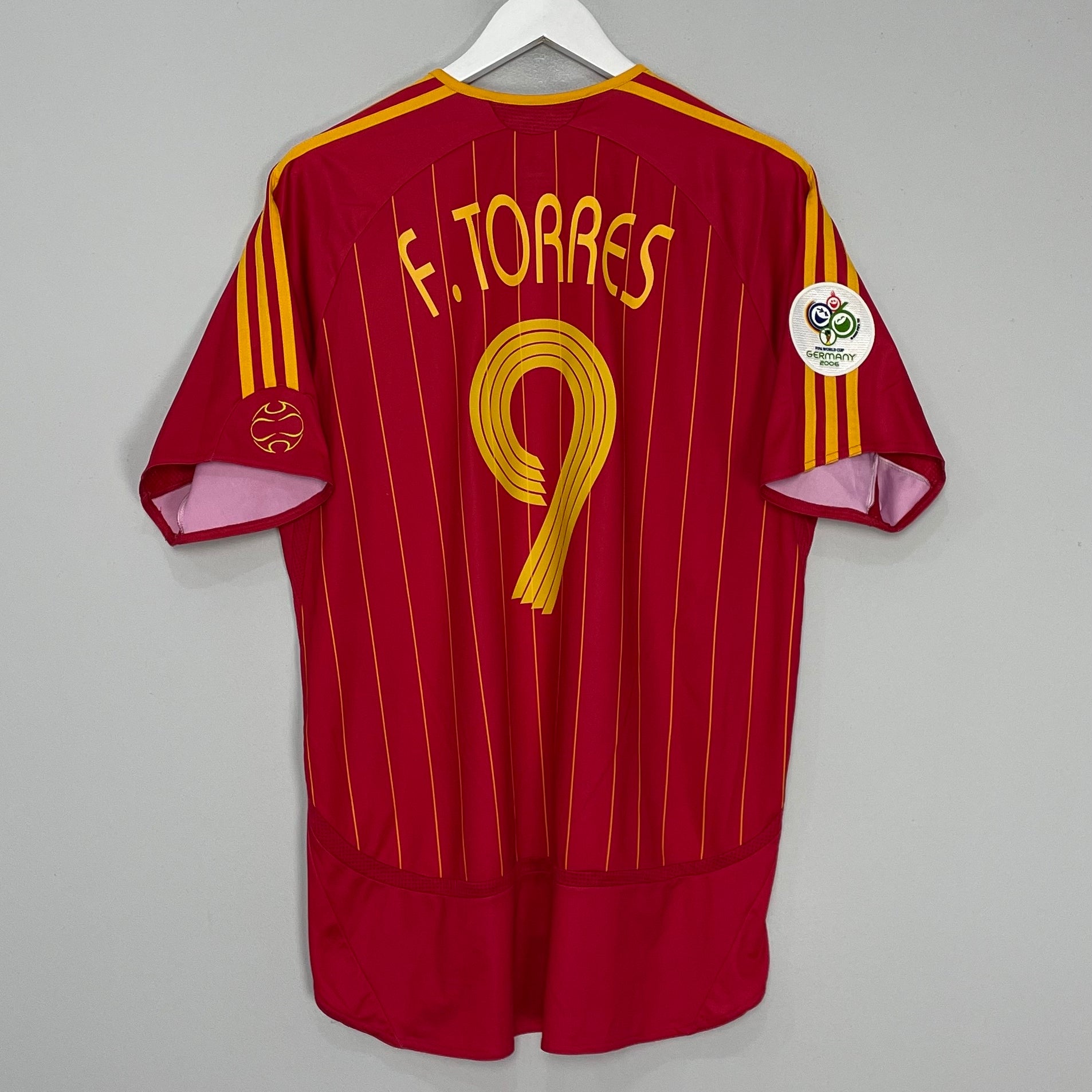 Shop 2006/08 SPAIN F.TORRES #9 HOME SHIRT (L) ADIDAS, classic football shirts, vintage football shirts & retro soccer jerseys at Cult Kits