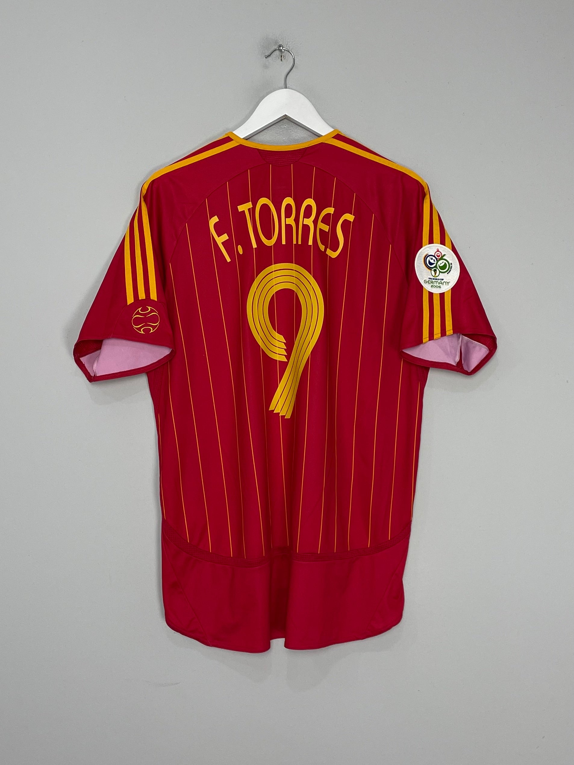 Shop 2006/08 SPAIN F.TORRES #9 HOME SHIRT (L) ADIDAS, classic football shirts, vintage football shirts & retro soccer jerseys at Cult Kits