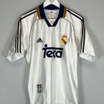 Shop 1998/00 REAL MADRID CARLOS #3 HOME SHIRT (S) ADIDAS, classic football shirts, vintage football shirts & retro soccer jerseys at Cult Kits
