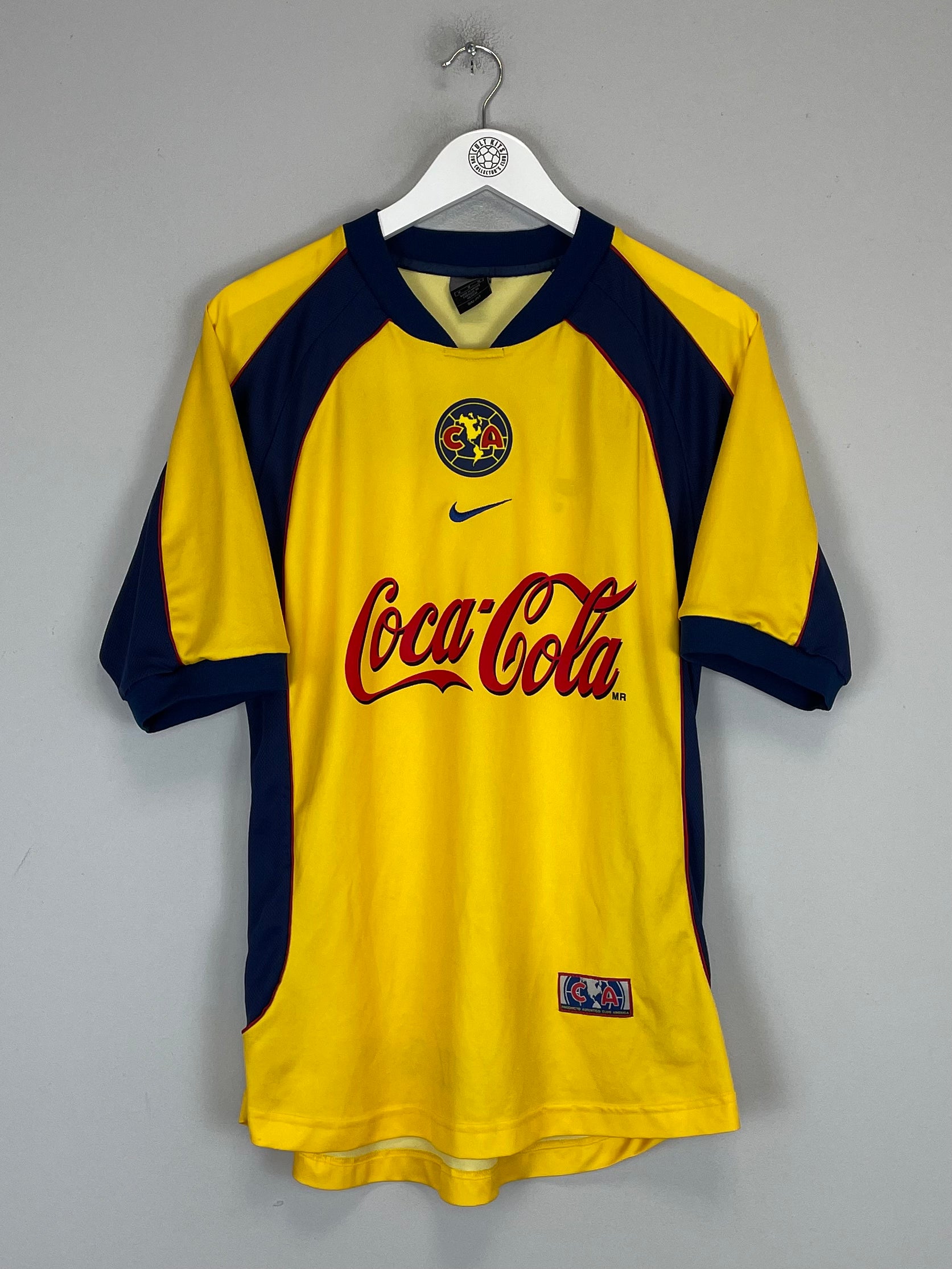 Shop 2001/02 CLUB AMERICA HOME SHIRT (M) NIKE, classic football shirts, vintage football shirts & retro soccer jerseys at Cult Kits
