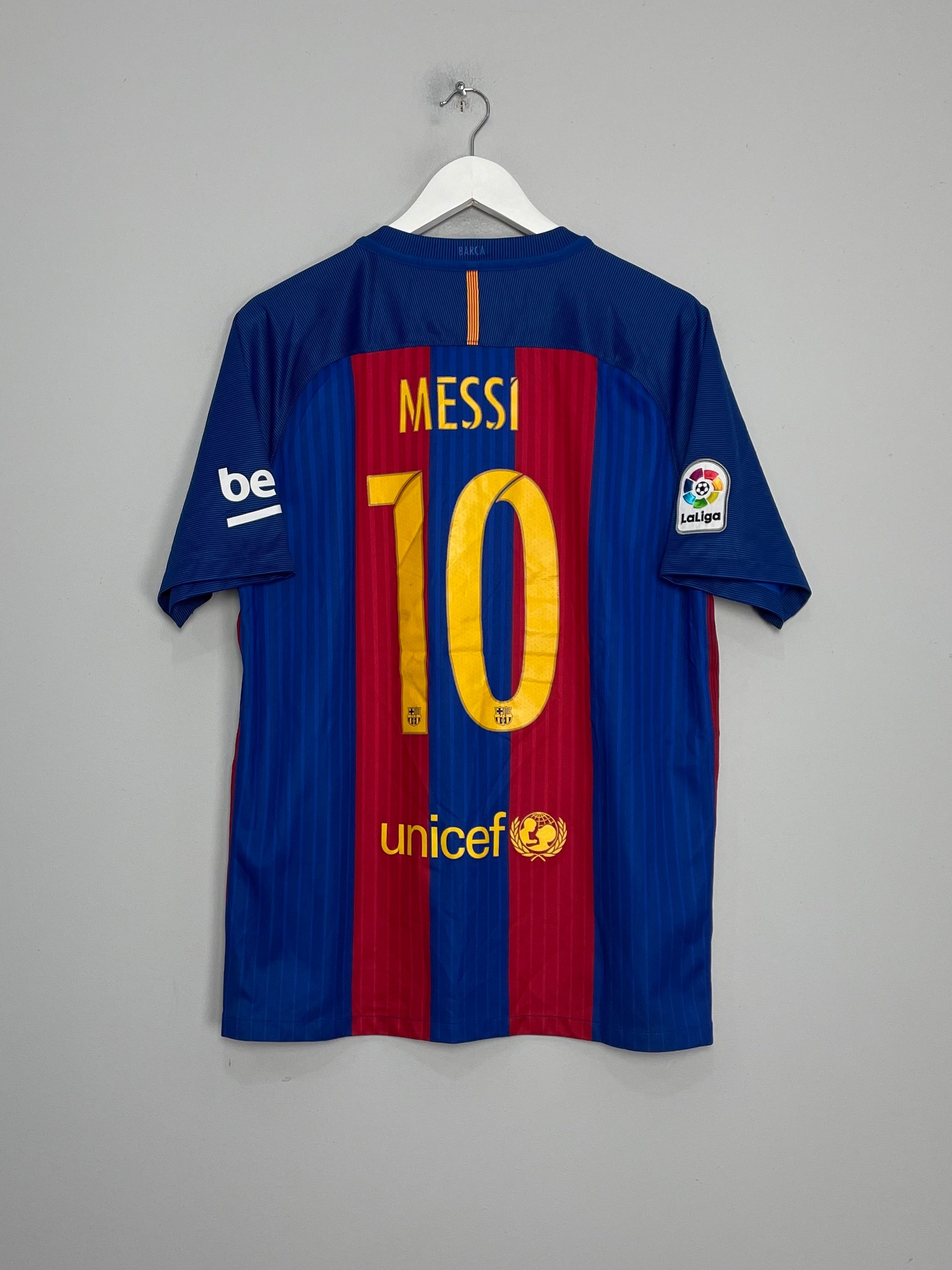 Shop 2016/17 BARCELONA MESSI #10 HOME SHIRT (L) NIKE, classic football shirts, vintage football shirts & retro soccer jerseys at Cult Kits