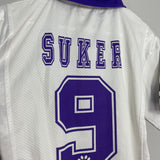 Shop 1997/98 REAL MADRID SUKER #9 HOME SHIRT (XS) KELME, classic football shirts, vintage football shirts & retro soccer jerseys at Cult Kits