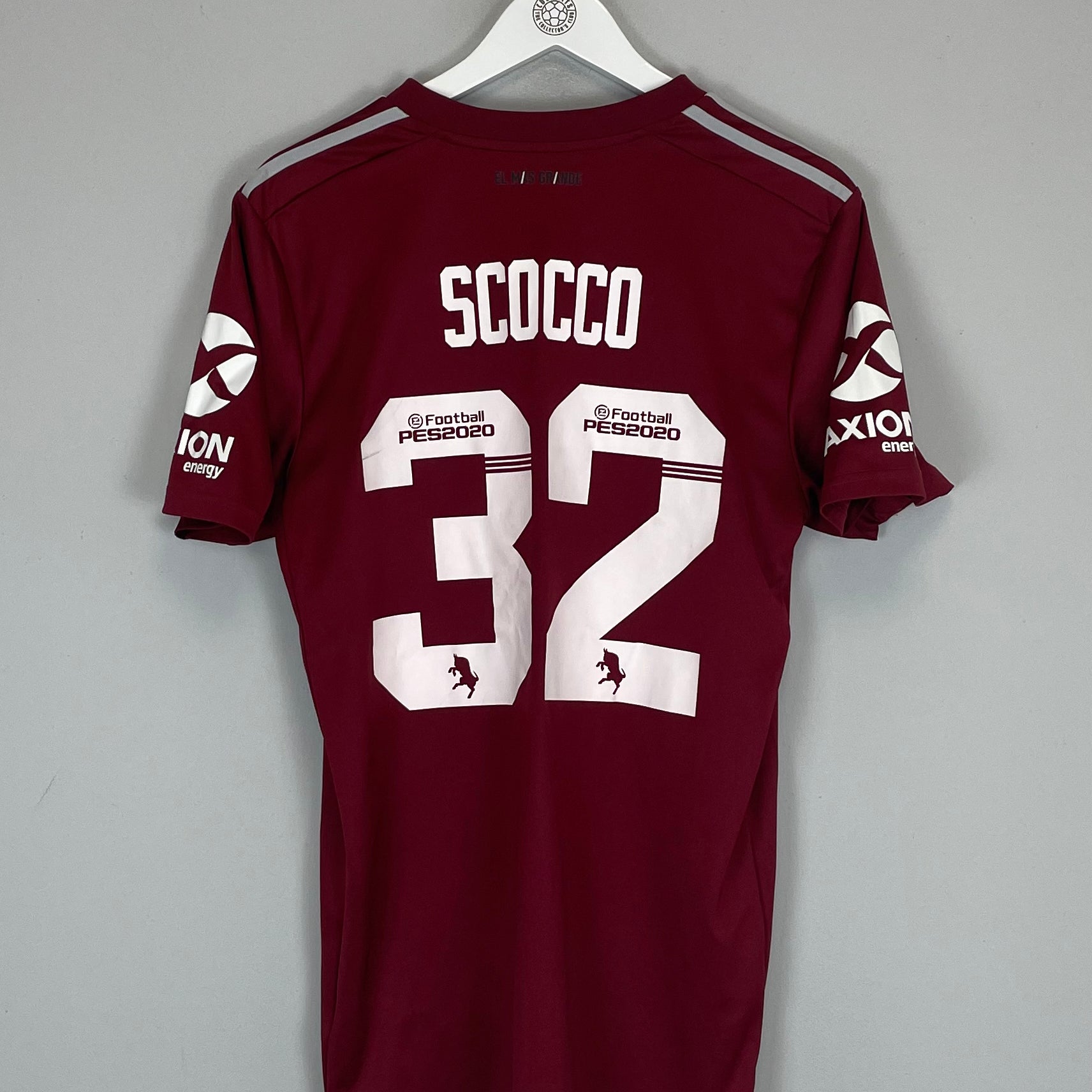 Shop 2019/20 RIVER PLATE SCOCCO #32 AWAY SHIRT (M) ADIDAS, classic football shirts, vintage football shirts & retro soccer jerseys at Cult Kits