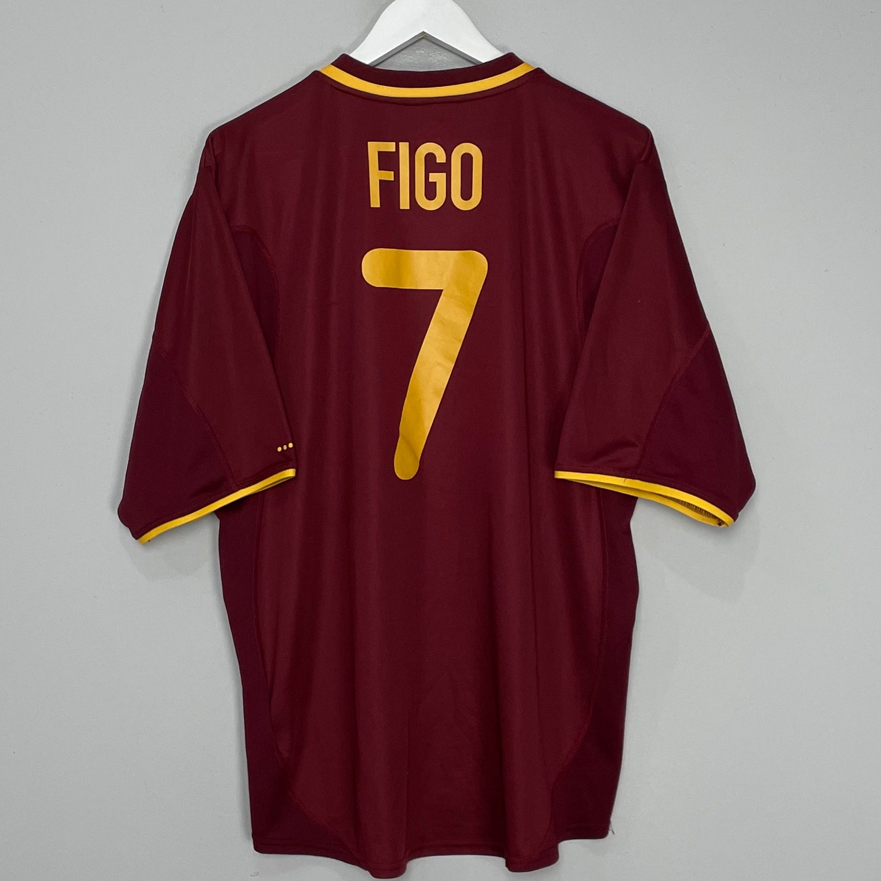 Shop 2000/02 PORTUGAL FIGO #7 HOME SHIRT (XL) NIKE, classic football shirts, vintage football shirts & retro soccer jerseys at Cult Kits