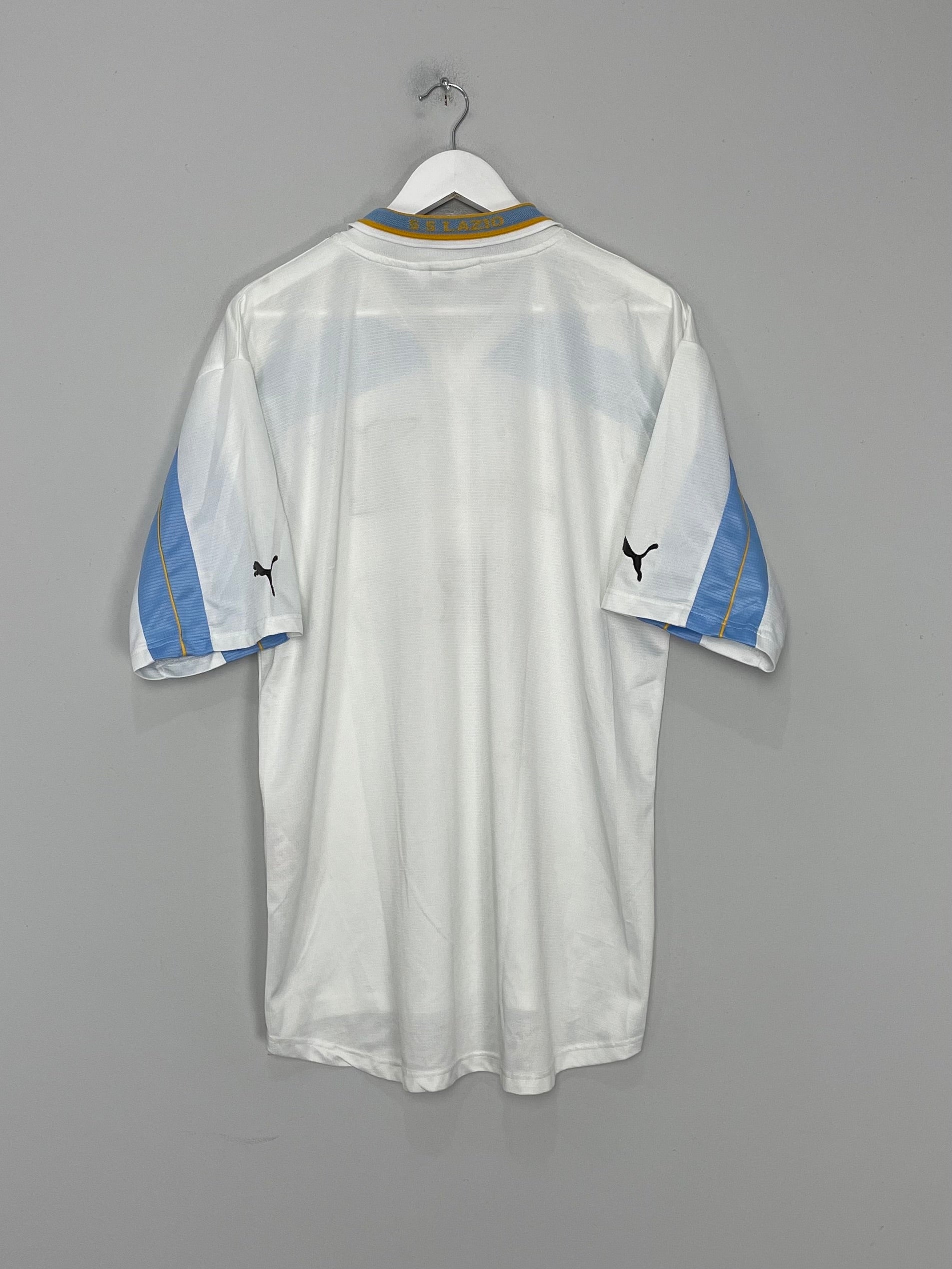 Shop 1999/00 LAZIO *CHAMPIONS* CENTENARY HOME SHIRT (XL) PUMA, classic football shirts, vintage football shirts & retro soccer jerseys at Cult Kits