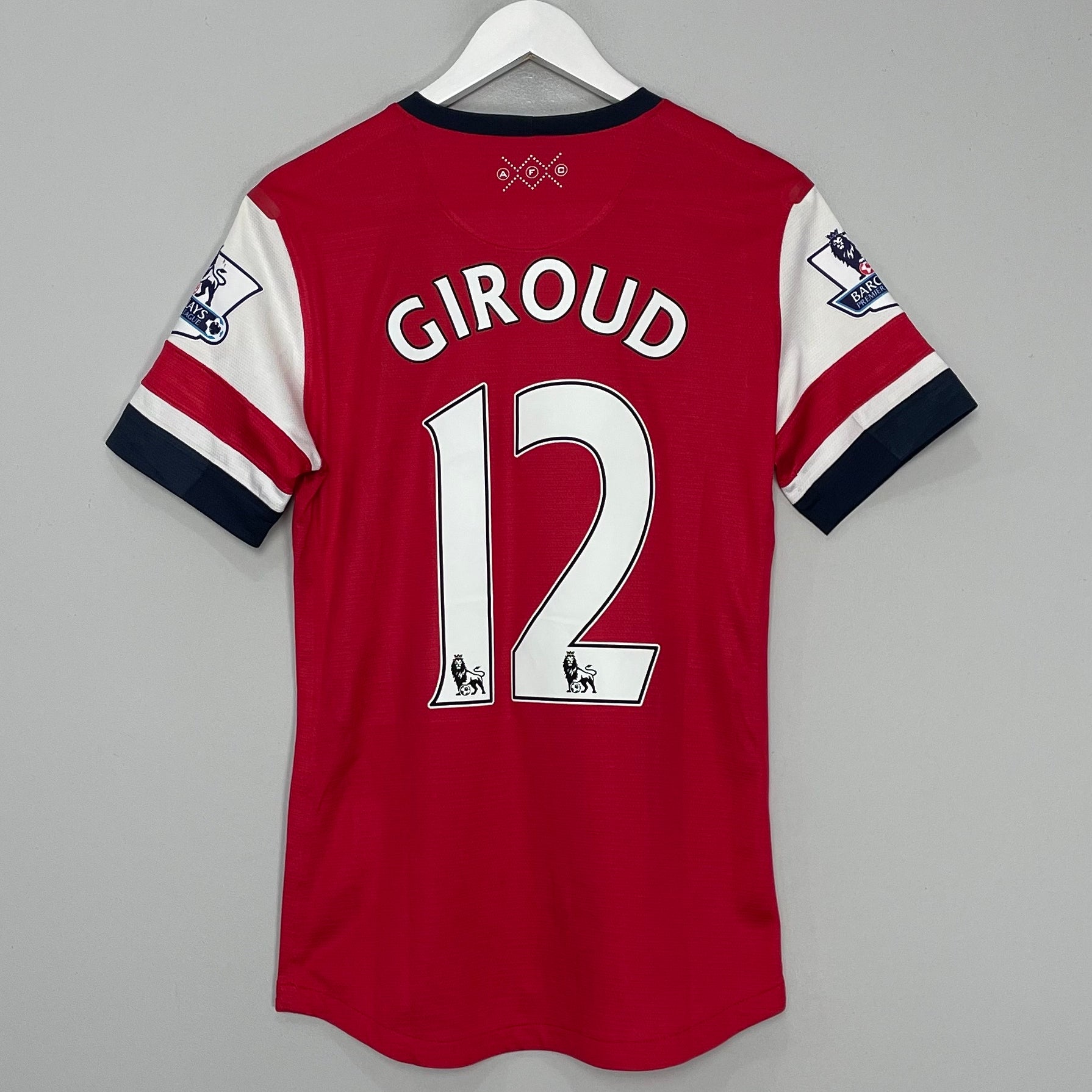 Shop 2012/14 ARSENAL GIROUD #12 *PLAYER ISSUE* HOME SHIRT (M) NIKE, classic football shirts, vintage football shirts & retro soccer jerseys at Cult Kits