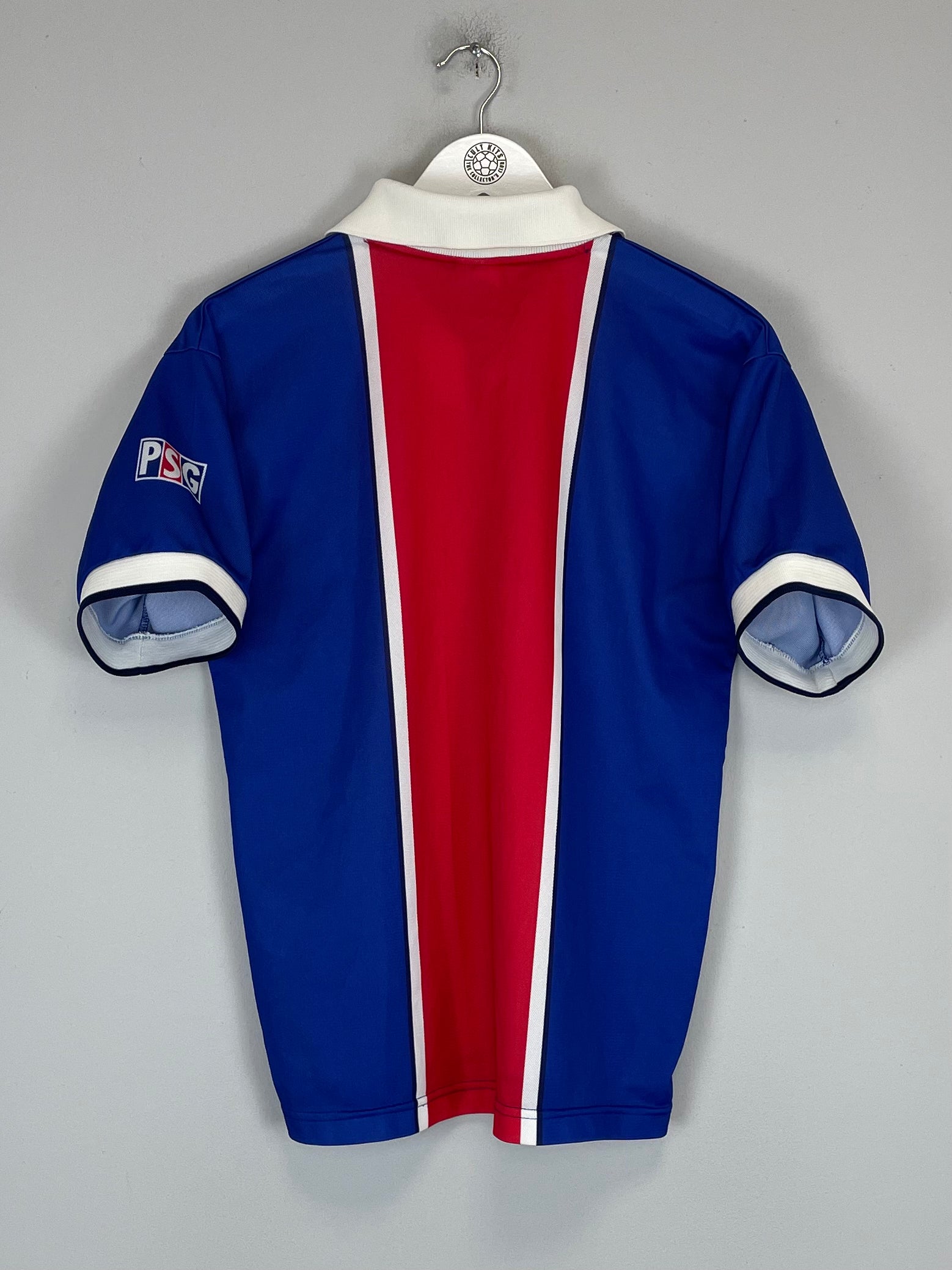 Shop 1997/98 PSG HOME SHIRT (S) NIKE, classic football shirts, vintage football shirts & retro soccer jerseys at Cult Kits