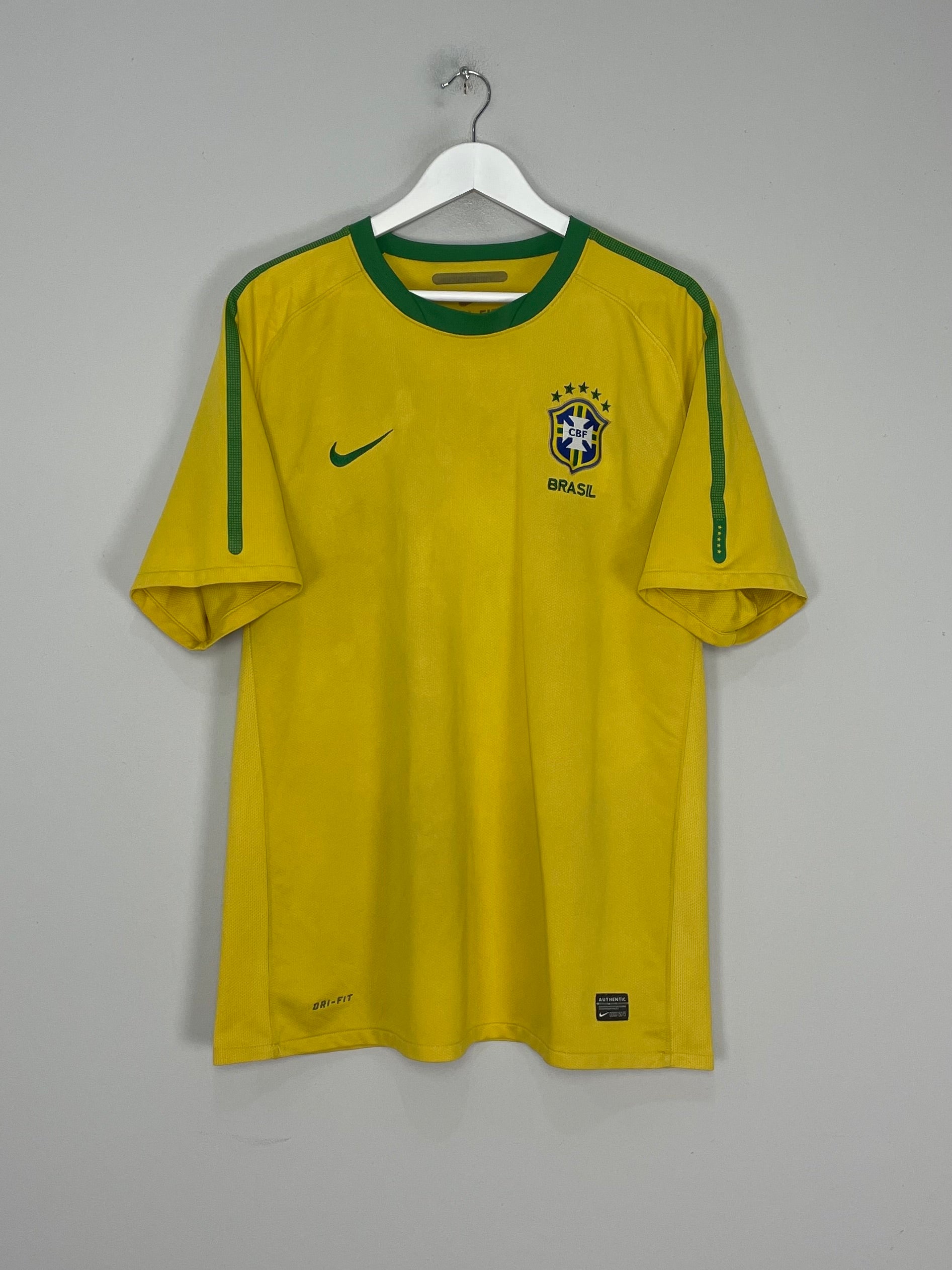 Shop 2010/11 BRAZIL HOME SHIRT (XL) NIKE, classic football shirts, vintage football shirts & retro soccer jerseys at Cult Kits