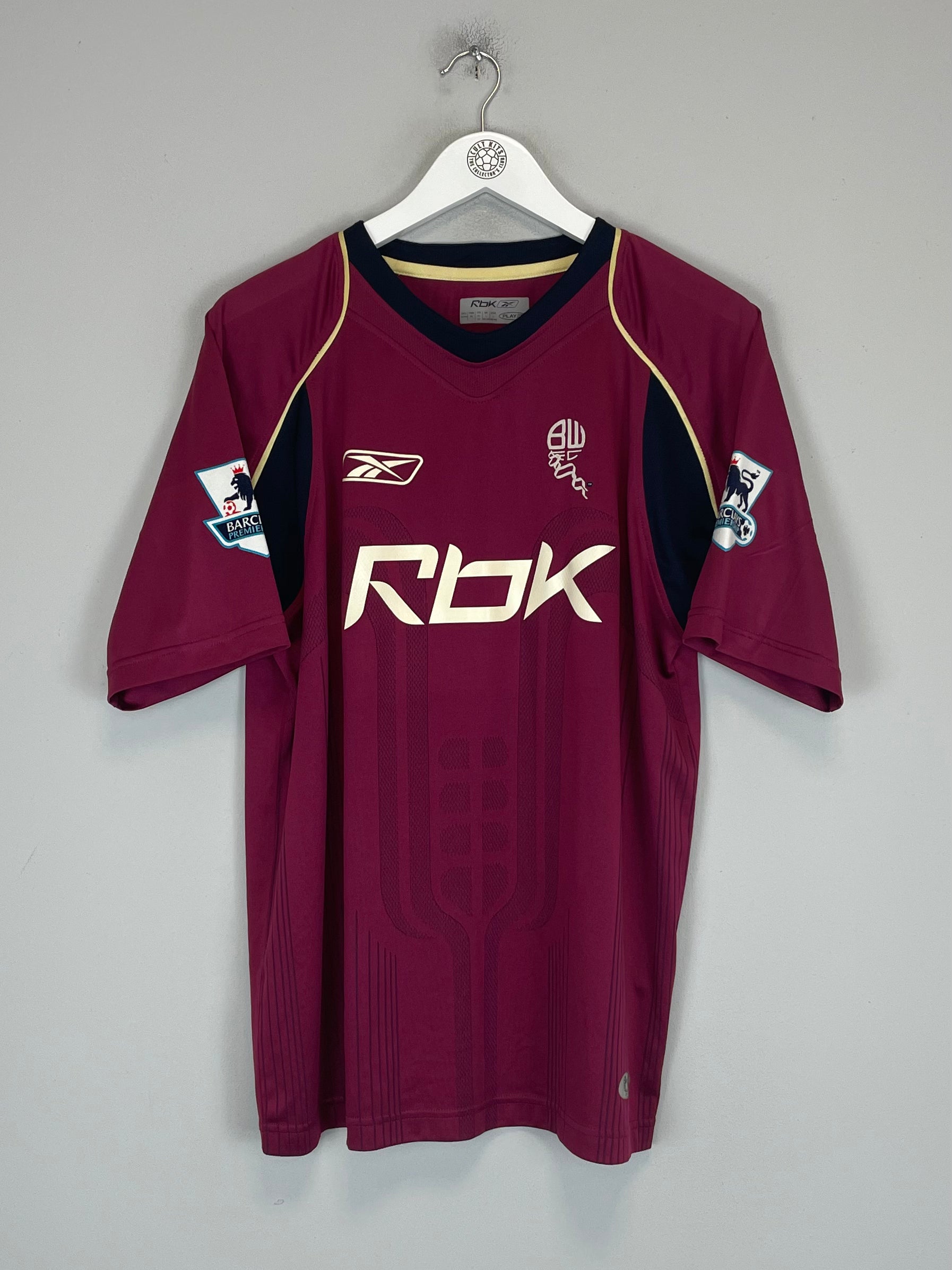Shop 2007/08 BOLTON ANELKA #39 AWAY SHIRT (L) REEBOK, classic football shirts, vintage football shirts & retro soccer jerseys at Cult Kits