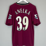 Shop 2007/08 BOLTON ANELKA #39 AWAY SHIRT (L) REEBOK, classic football shirts, vintage football shirts & retro soccer jerseys at Cult Kits