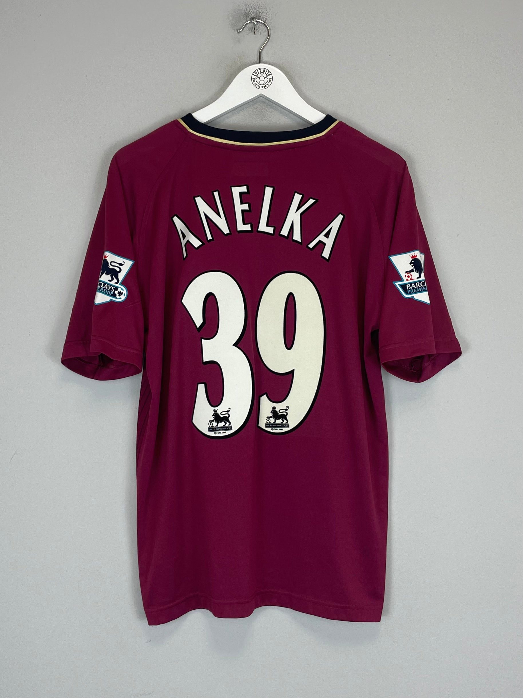Shop 2007/08 BOLTON ANELKA #39 AWAY SHIRT (L) REEBOK, classic football shirts, vintage football shirts & retro soccer jerseys at Cult Kits