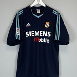 2003/04 REAL MADRID RONALDO #9 AWAY SHIRT (M) ADIDAS