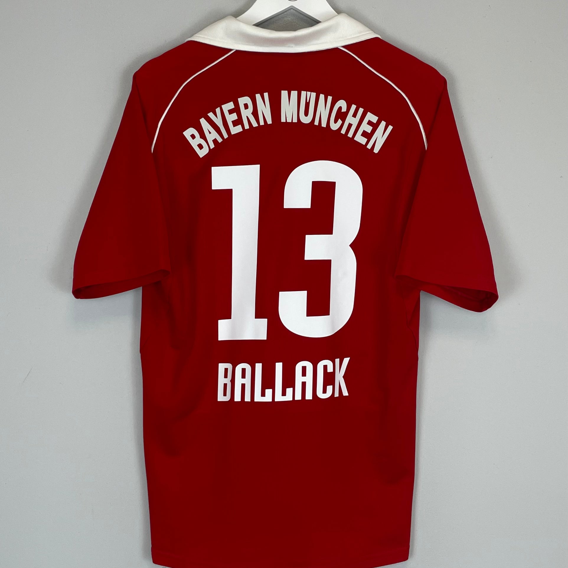 Shop 2005/06 BAYERN MUNICH BALLACK #13 HOME SHIRT (M) ADIDAS, classic football shirts, vintage football shirts & retro soccer jerseys at Cult Kits