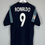 2003/04 REAL MADRID RONALDO #9 AWAY SHIRT (M) ADIDAS