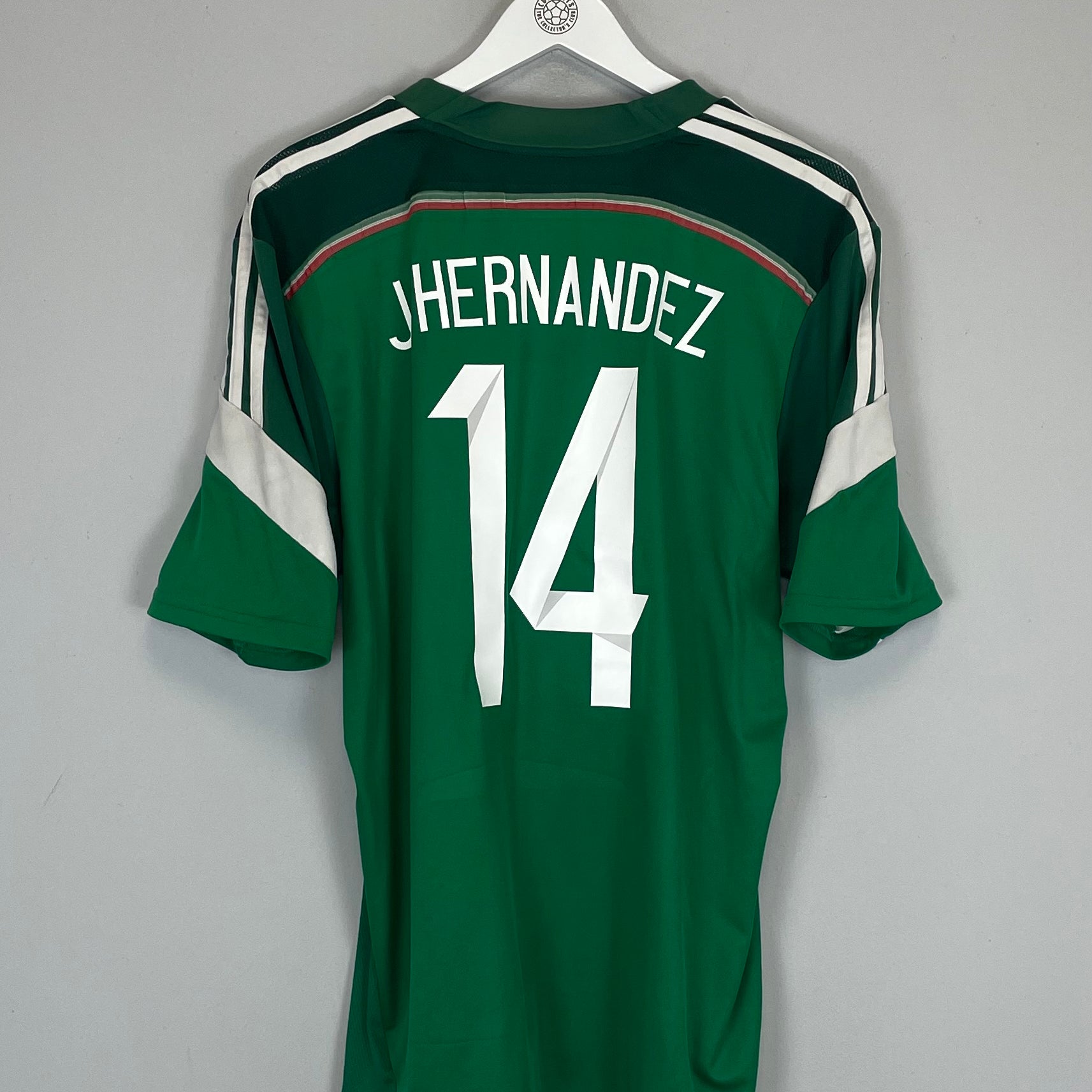Shop 2014/15 MEXICO J.HERNANDEZ #14 HOME SHIRT (L) ADIDAS, classic football shirts, vintage football shirts & retro soccer jerseys at Cult Kits