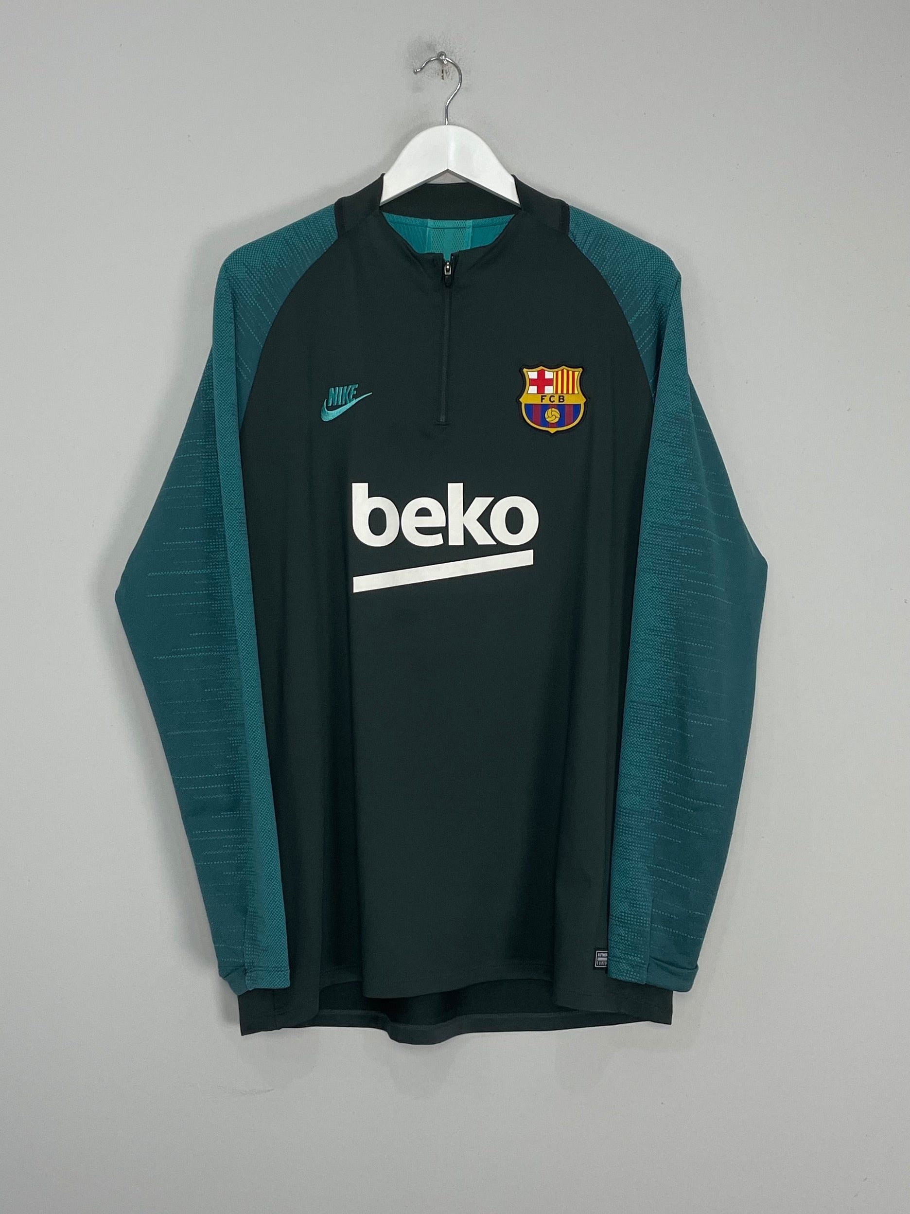 Shop 2019/20 BARCELONA 1/4 ZIP (XL) NIKE, classic football shirts, vintage football shirts & retro soccer jerseys at Cult Kits