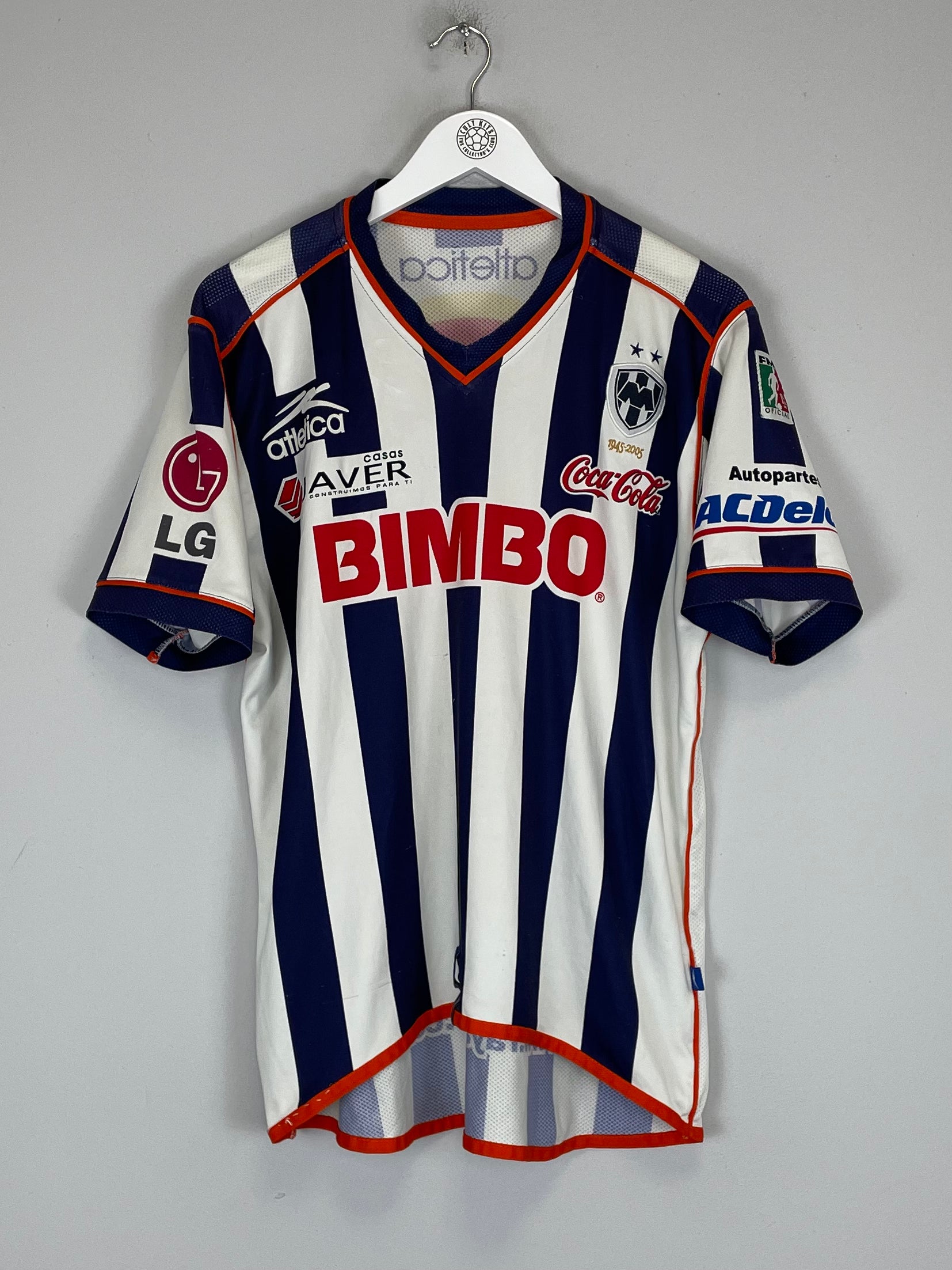 Shop 2003/04 MONTERREY HOME SHIRT (M) ATLETICA, classic football shirts, vintage football shirts & retro soccer jerseys at Cult Kits