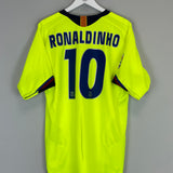 2005/06 BARCELONA RONALDINHO #10 AWAY SHIRT (L) NIKE