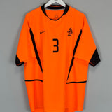 2002/04 NETHERLANDS STAM #3 HOME SHIRT (XL) NIKE