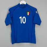 Shop 2000/02 ITALY TOTTI #10 HOME SHIRT (S) KAPPA, classic football shirts, vintage football shirts & retro soccer jerseys at Cult Kits