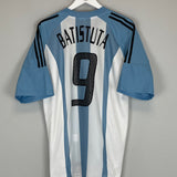 2002/04 ARGENTINA BATISTUTA #9 HOME SHIRT (L) ADIDAS