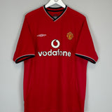 2000/02 MANCHESTER UNITED KEANE #16 HOME SHIRT (L) UMBRO
