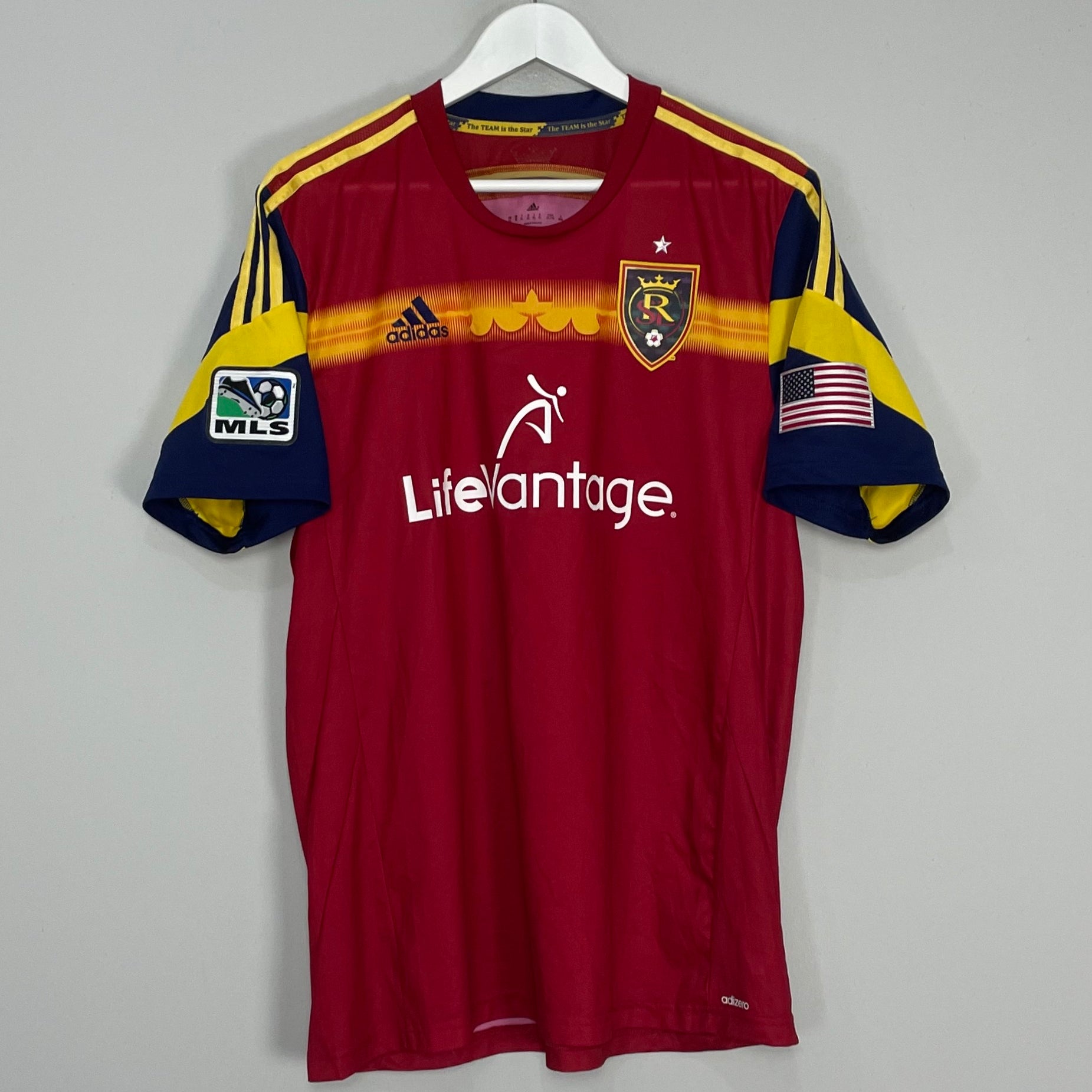 Shop 2015/16 REAL SALT LAKE *PLAYER ISSUE* HOME SHIRT (XL) ADIDAS, classic football shirts, vintage football shirts & retro soccer jerseys at Cult Kits