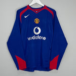 Shop 2005/06 MANCHESTER UNITED ROONEY #8 L/S AWAY SHIRT (M) NIKE, classic football shirts, vintage football shirts & retro soccer jerseys at Cult Kits